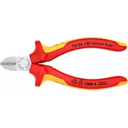 Knipex Seitenschneider Vde isoliert 70 06 125 Rot/Gelb, Länge 125Mm  4003773018124