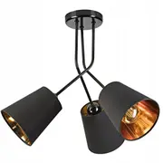Lamkur Irma 50584 pakaramā lampa 3X60W E27 Black  5907687450584
