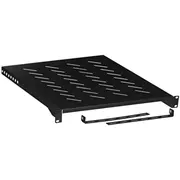 Lanberg Półka do szaf 19 800Mm 1U czarna  Ak-1005-B 5901969403626 Net-Pra-Lbg-011