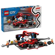 Lego City 60443 F1 Pit Stop  Crew with Ferrari Car Konstruktors 5702017812496