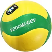Mikasa Yellow-Green volejbola bumba V200W Cev - izmērs 5  20893-82 4907225881291