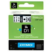 Dymo D1  Schriftband 45803 19Mmx7.0M Black-Weiß S0720830 5411313452137 96121010