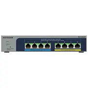 Netgear 8-Port Ultra60 Poe Multi-Gigabit Ethernet Plus Smart Switch Ms108Tup Managed, mit 4 und bei 230 W, optionales Insight Cloud Management, Desktop- oder Wandbefestigung  Ms108Tup-100Eus 0606449168112