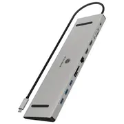 Stacja dokująca Ib-Dk2106A-Cpd 11 w 1, 2X Hdmi, 1X Vga, Lan, czytnik kart, 3X Usb, 100W Pd  4250078174790 Ayicys000000049