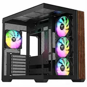 Thermaltake S380 Tg Argb Black Black, Tempered Glass  Ca-11K-00M1Wn-00 4711658544568
