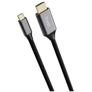 Trust 25630 kabeļa dzimummaiņš Usb-C Hdmi Black, Silver  8713439256307 Kbatruhdm0004