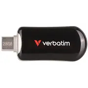 Usb-Stick 256Gb Verbatim 3.2 Typ C Plectra Flash Drive black  30226 0023942302261 85235110