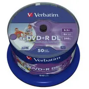 DvdR Verbatim 8,5Gb  50Er Spindel double layer printable 43703 0023942437031 85234190