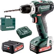 Wiertarko-Wkrętarka Metabo Powermaxx Bs 12 V 2 x akumulator Ah  601036500 4007430337689