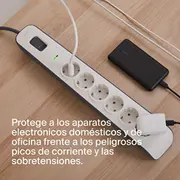 6-Outlet Surge Protection Strip With 2M Power Cord  Bsv603Vf2M-V2 0745883899456
