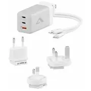 Lādētājs Alogic 3X67 Rapid Power 67W daudzvalstu ceļojumu lādētājs  Wcm3X67G 9350784105257
