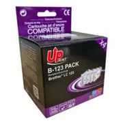 Aksesuāri un izejmateriāli Uprint  Tintes kārtridžs Brother Lc123 Multipaka B-123-Pack-Up 3584770889166