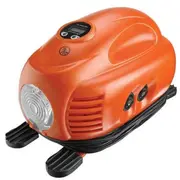 BlackDecker Kompresors Asi200, 8,27Bar Orange/Black, 12 Volt cigarešu šķiltavu pieslēgvieta  Asi200-Xj 5035048269497