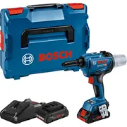 Bosch Powertools Akku-Nietpistole Grg 18V-16 C Professional, 18Volt Blau/Black, 2X Li-Ion Akku Procore18V 4,0Ah, in L-Boxx  06019K5001 4059952606750