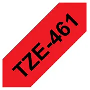 Brother Schriftband Tze-461 36 mm, Black auf rot  Tze461 4977766686389