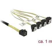 Delock Sas-Kabel Minisas Hd Sff-8643  4Xsata 7Pin gew. 1.0M 85685 4043619856855 85444290