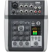 Dna Qmx502 analogais 5 kanālu skaņas mikseris Blue  5908249826625