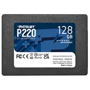 Patriot P220 128 Gb Black, Sata Iii 6 Gb/S, 2,5  P220S128G25 4711378422337