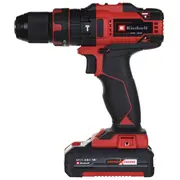 Einhell Power X-Change Akku-Schlagbohrschrauber Te-Cd 18/40 Li-I 64, 18Volt Rot/Black, 2X Li-Ion-Akku 2,0Ah, 64-Teiliges Zubehör  4513992 4006825658743