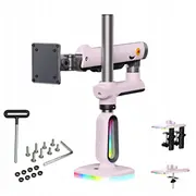 F7-Xj Sakura Pink Rgb apgaismojums Spēļu stiprs galda turētājs lieliem monitoriem 32-60 collas  6943223117015