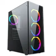 Gembird Ccc-Fc-1500Rgb computer case Midi Tower Black, Transparent  5705506883526