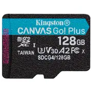 Kingston Canvas Go Plus Microsdxc Atmiņas karte 128Gb  Sdcg4/128Gbsp 740617347975