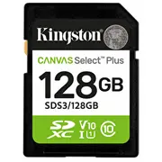 Kingston Canvas Select Plus 128 Gb Sdxc Uhs-I U1, Class 10, V10  Sds3/128Gb 740617348286 Pamkinsdg0291