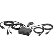 Kvm konsole Startech 2-Port Usb-C Hdmi slēdzis 4K  C2-H46-Uac-Cbl-Kvm 0065030899345