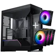 Korpuss Phanteks Nv-Serie Nv5 Mk2 Atx korpuss, rūdīts stikls, M25 Gen2 Pwm D-Rgb ventilators ar apgrieztām lāpstiņām  1X parasts - 120Mm Gabu-514
