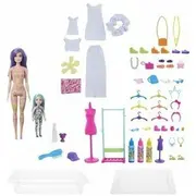 Lalka Barbie Mattel Color Reveal Tie Dye Fashion Maker Doll  194735007554