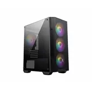Msi Mag Forge M100A Micro Tower Black, Transparent  4719072932237 1379182