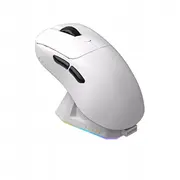 Bezvadu spēļu pele Ajazz Aj179Pro -3 Mod-White-Pixart 3395-8K uzlādes doks  Aj179-Pro-W 6976412983368