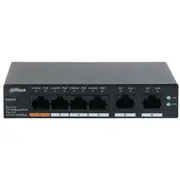 Switch Dahua Technology  Cs4006-4Et-60 Tips L2 Galda/Stenda tīkla slēdzis Poe porti 4 6923172571175