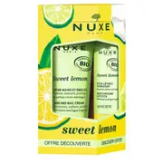 Nuxe Sweet Lemon Mitrinošs roku krēms 30 ml  Lūpu balzams 4 g 3264680039508
