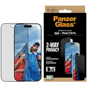 Panzerglass Ultra-Wide Fit Easyaligner do Apple iPhone 17/16 Pro Black  Pg93414 5715685025785 Gs-Fol-Pngl-0196