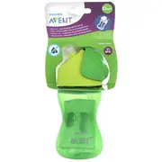Philips Avent Bērnu Krūzīte Ar Elastīgu Salmiņu 300Ml 12M Green  Scf798/01 8710103781974