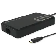 Qoltec Gan Super Fast Slim UsbC Portatīvā datora lādētājs 65W  52421 5901878524214