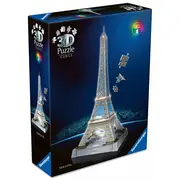 Ravensburger 3D Puzzle Iconics Eiffelturm - mit Licht 216 Teile  12008024 4005555080244