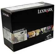 Toner Lexmark 0X654X31E Black Oryginał  X654X31E 0734646073974 leca654x31e0