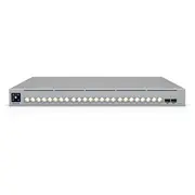 Ubiquiti tīkla slēdzis Ecs-24-Poe-Eu Uzņēmuma klases 24 portu, 3. slāņa Etherlighting Poe ar augstas kapacitātes 10 Gbe Rj45 un 25G Sfp28 savienojumiem pieejamības sistēmu dizainam, 16 Gbe, 8 2.5 porti, visi 9  Ecs-24-Poe 1050W 810084698907