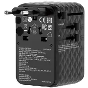 Verbatim Chargentravel Adapter 100W 1C retractable black  30191 0023942301912 85044083