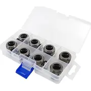 Xspc savienotājs G1/4 uz 14Mm cieto cauruli, black chrome - 8 gab.  Wasc-420 5060175589545