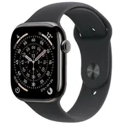 Viedpulkstenis Apple Watch 11 Gps  Cellular 42Mm Slate Titanium sporta siksniņa M/L Black Mf8T4Mp/A 195950629651