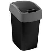 Atkritumu spainis Flip Bin 9L melns/sudraba  0802170Y09 3253922170161