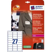 Avery Zweckform pašlīmējošas vārdu etiķetes L4784-20  4004182047842 Ckk-Avy-080