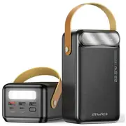 Awei Powerbank P101K 60000 mAh 22.5W czarny  6954284019040 Ak-Mob-Awei-005