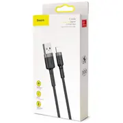 Baseus Lightning Cafule Cable, 2A, 3M Gray/Black Calklf-Rg1  6953156296305