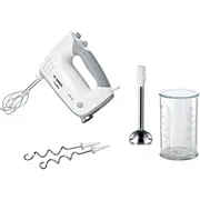 Bosch Handmixer Ergomixx Mfq36470 Weiß/Gray, 450 Watt, mit Mixfuß und Becher  4242002723105