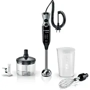 Bosch Stabmixer Ergomixx Msm67170 Black/Gray, 750 Watt, mit Zerkleinerer und Schneebesen  4242002732305