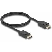 Delock Kabel Displayport 2.1 Stecker  Stecker, 16K, 80 Gbps Black, 1 Meter 81174 4043619811748